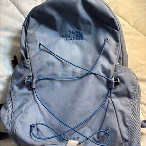 THE NORTH FACE Jester Laptop Backpack Bookbag Periwinkle Gray 18x11x6” School